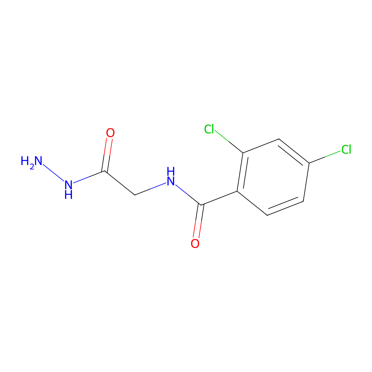 2,4-dichloro-N-(2-hydrazinyl-2-oxoethyl)benzamide molecular structure, CAS 392247-15-3