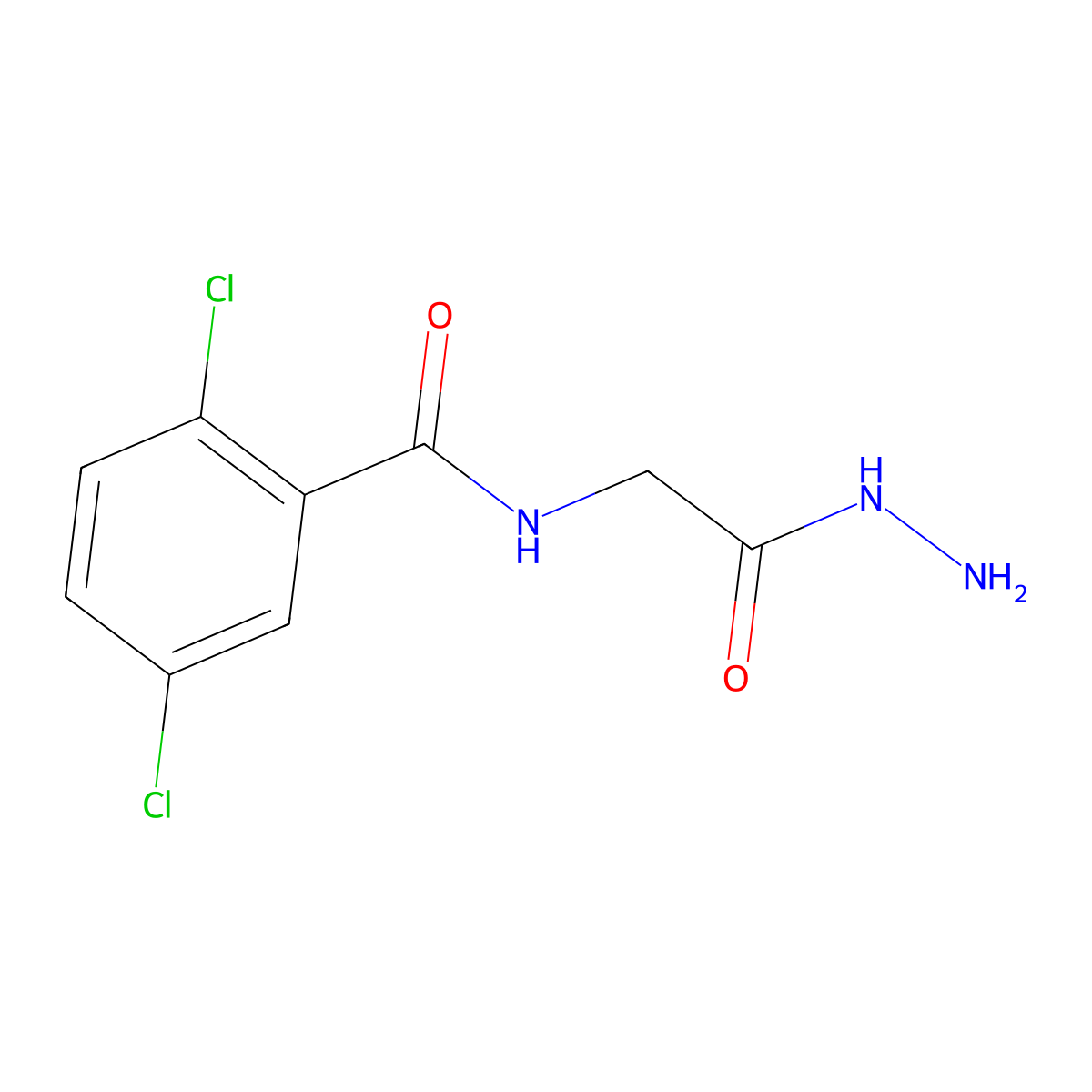 2,5-dichloro-N-(2-hydrazinyl-2-oxoethyl)benzamide molecular structure, CAS 392247-22-2
