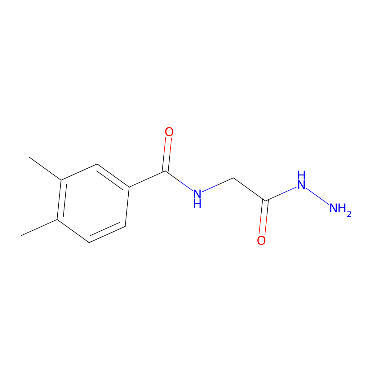 N-(2-hydrazinyl-2-oxoethyl)-3,4-dimethylbenzamide molecular structure, CAS 392247-23-3