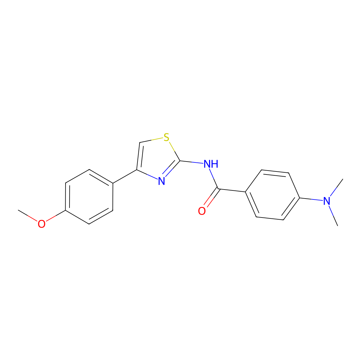 4-(dimethylamino)-N-[4-(4-methoxyphenyl)-1,3-thiazol-2-yl]benzamide molecular structure, CAS 392249-44-4
