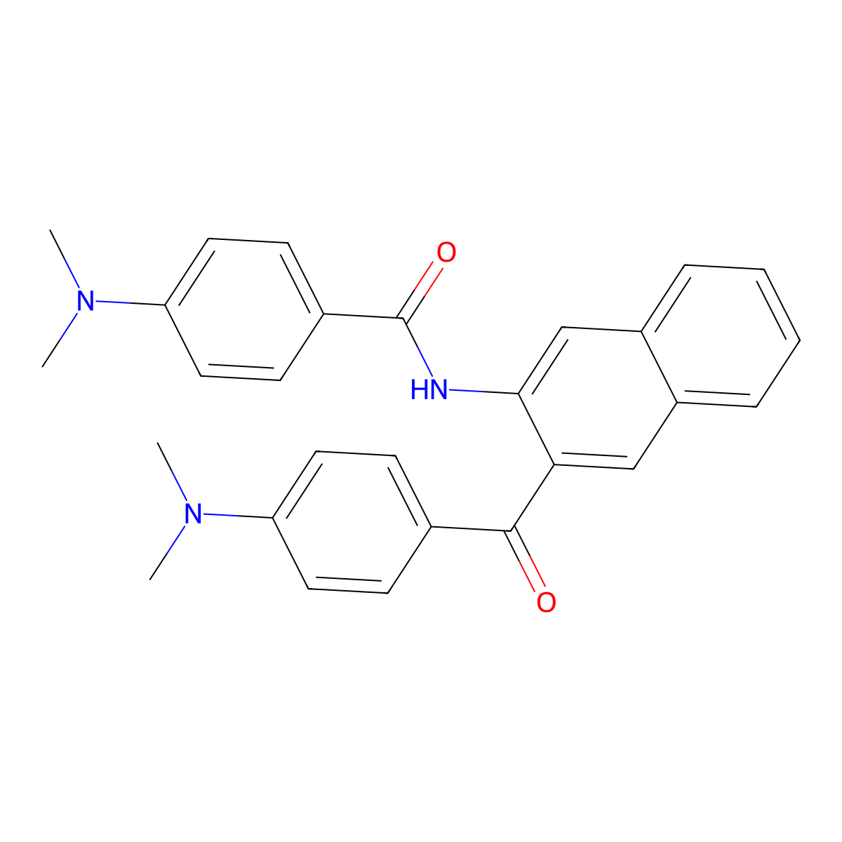 4-(Dimethylamino)-N-{3-[4-(dimethylamino)benzoyl]naphthalen-2-YL}benzamide molecular structure, CAS 392249-52-4
