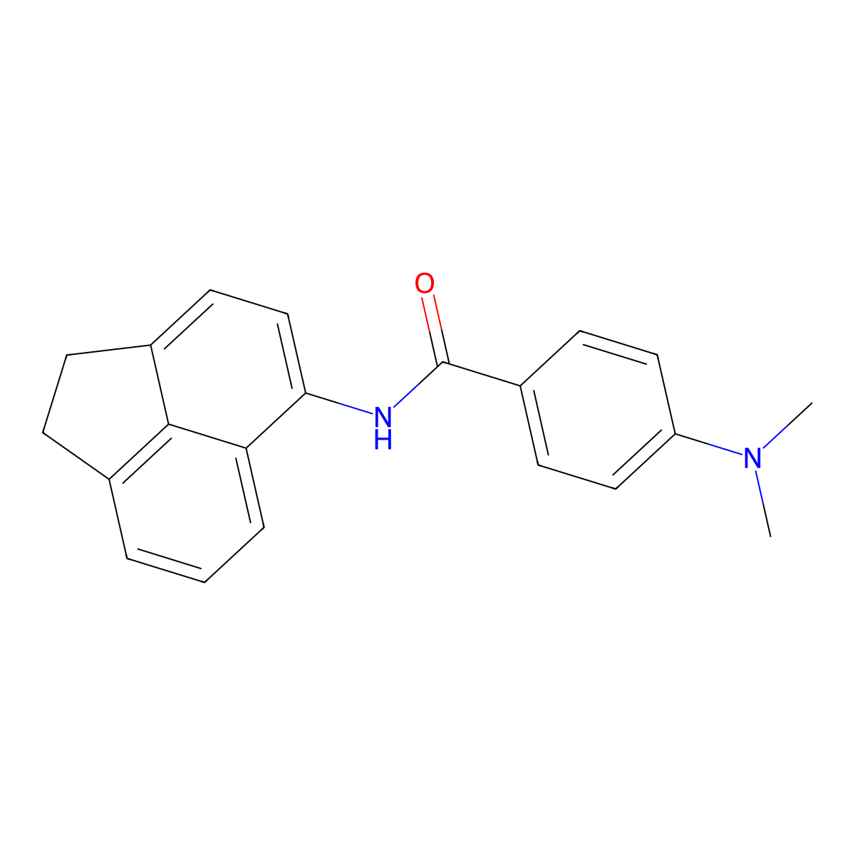 N-(1,2-dihydroacenaphthylen-5-yl)-4-(dimethylamino)benzamide molecular structure, CAS 392249-54-6
