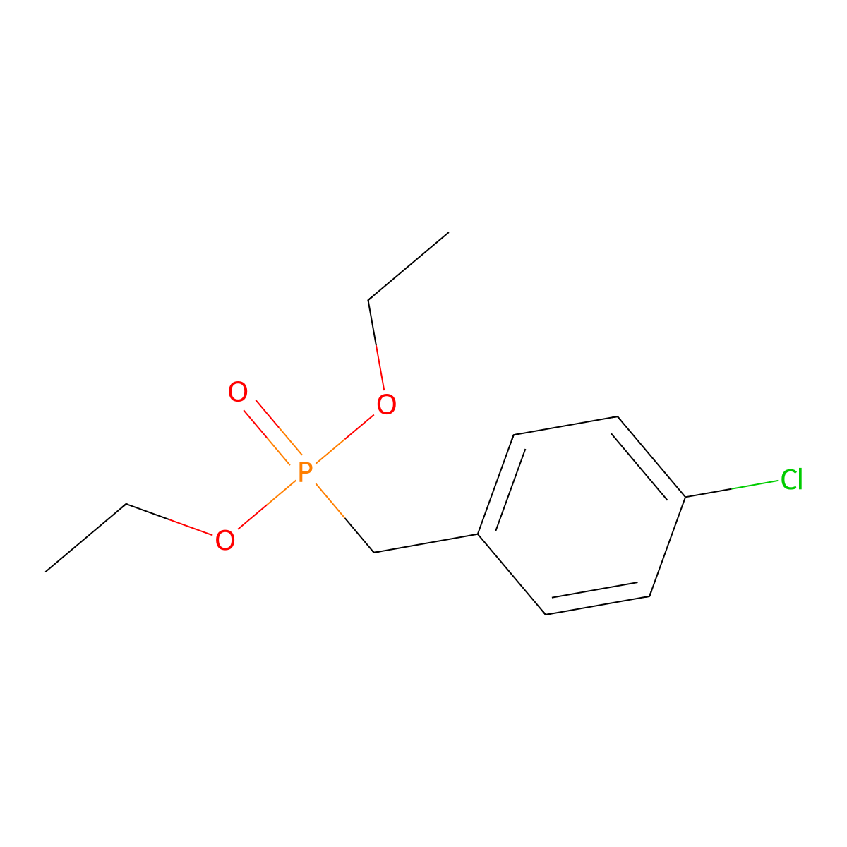 Diethyl 4-chlorobenzylphosphonate molecular structure, CAS 39225-17-7