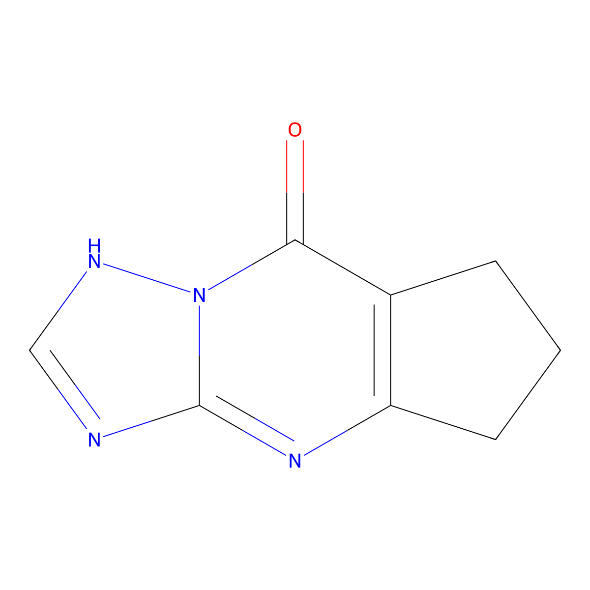 5H-Cyclopenta[d][1,2,4]triazolo[1,5-a]pyrimidin-8-ol, 6,7-dihydro- molecular structure, CAS 39225-60-0