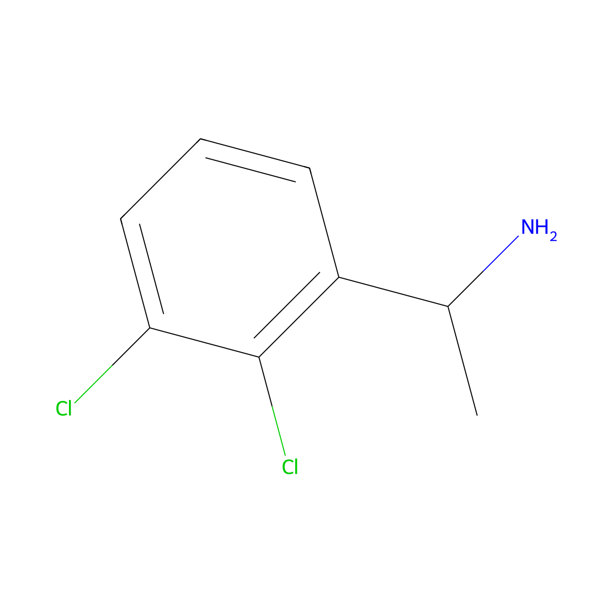2,3-Dichloro-alpha-methylbenzylamine molecular structure, CAS 39226-94-3