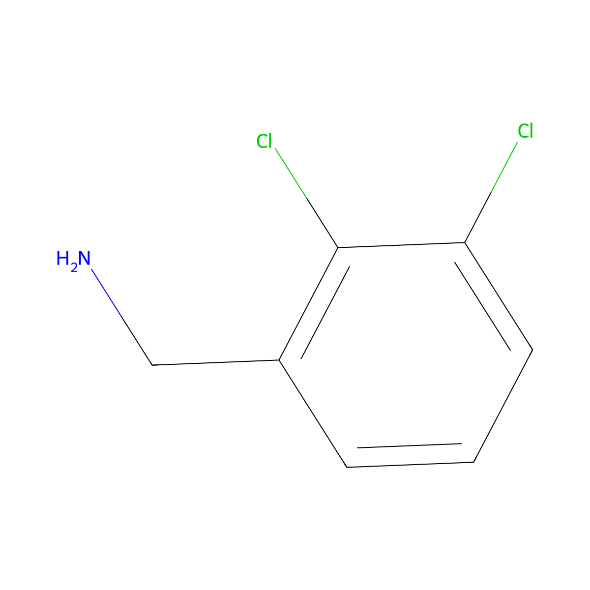 2,3-Dichlorobenzylamine molecular structure, CAS 39226-95-4