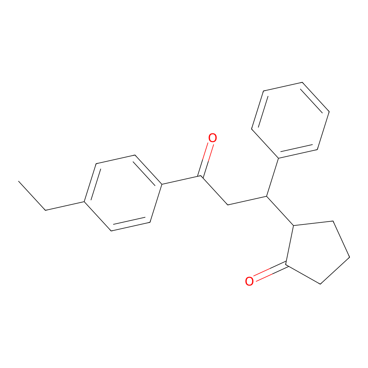 2-[3-(4-Ethylphenyl)-3-oxo-1-phenylpropyl]cyclopentan-1-one molecular structure, CAS 392289-40-6
