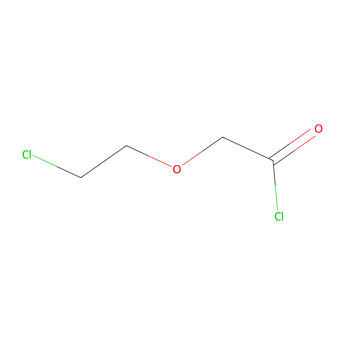 2-(2-Chloroethoxy)acetyl chloride molecular structure, CAS 39229-33-9