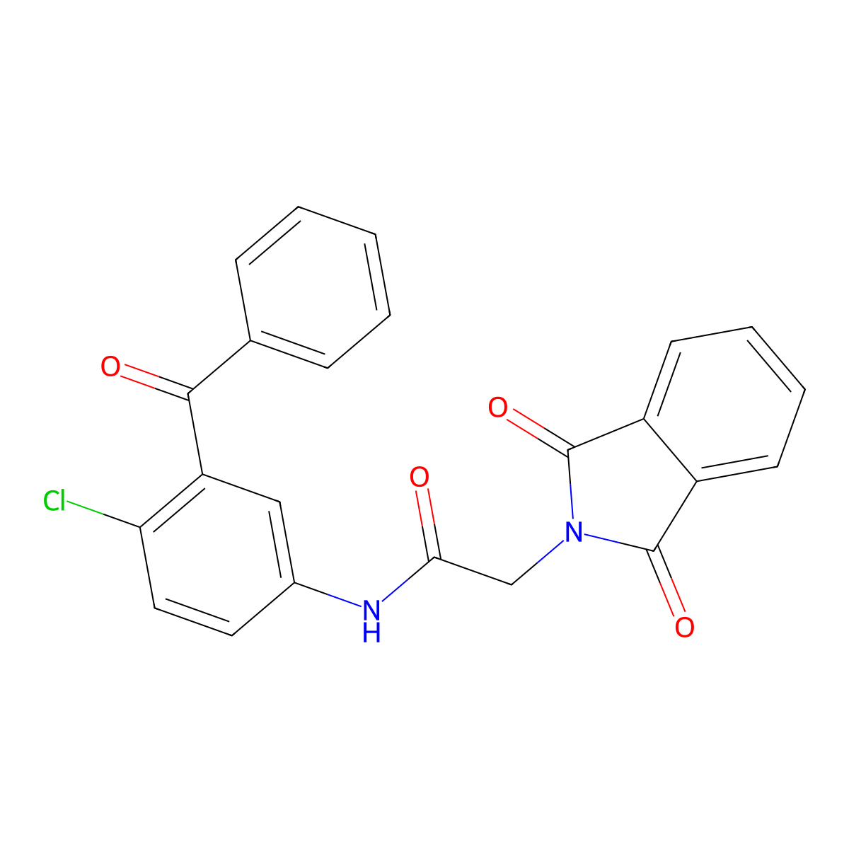 N-(3-benzoyl-4-chlorophenyl)-2-(1,3-dioxoisoindolin-2-yl)acetamide molecular structure, CAS 392290-23-2
