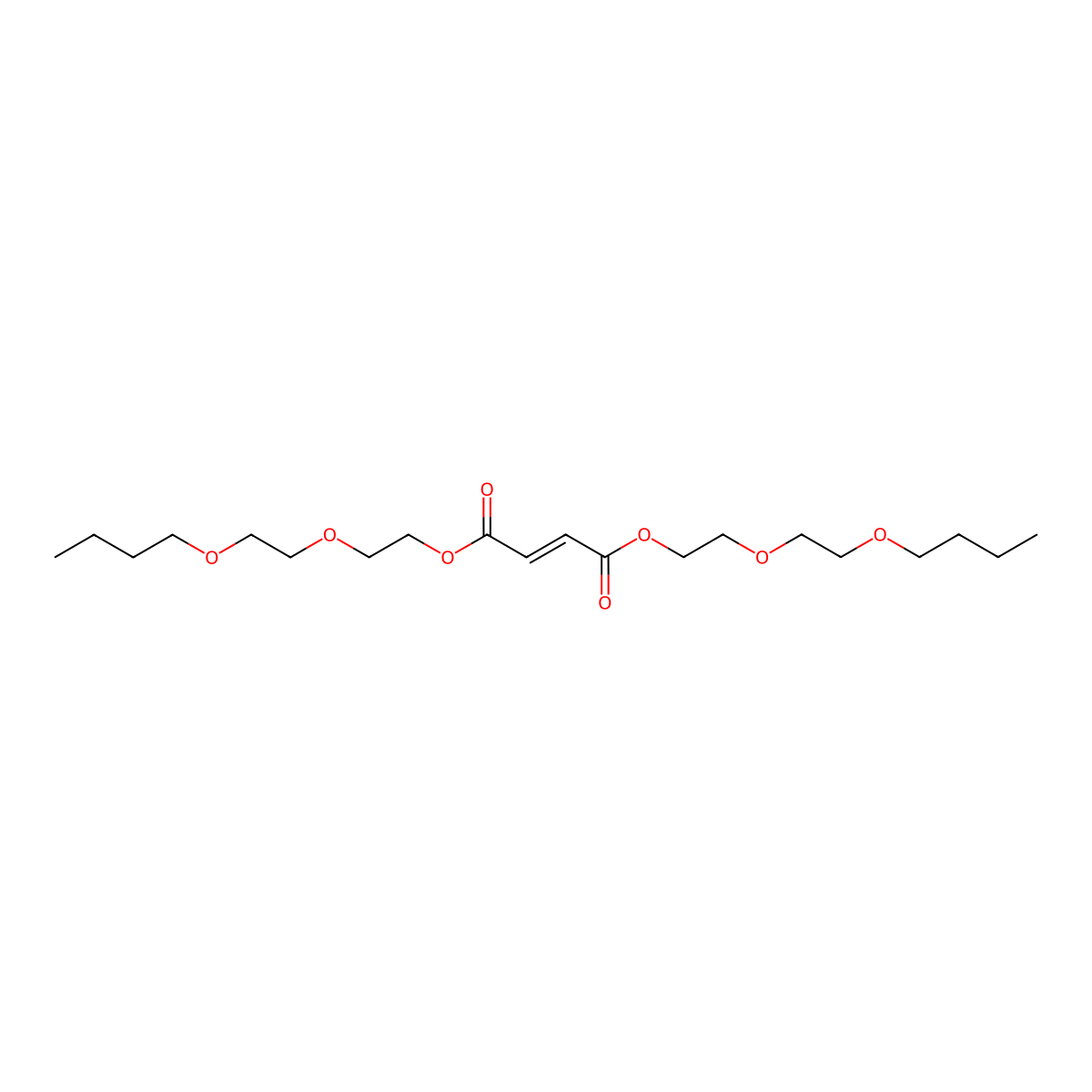 Bis[2-(2-butoxyethoxy)ethyl] but-2-enedioate molecular structure, CAS 392307-09-4