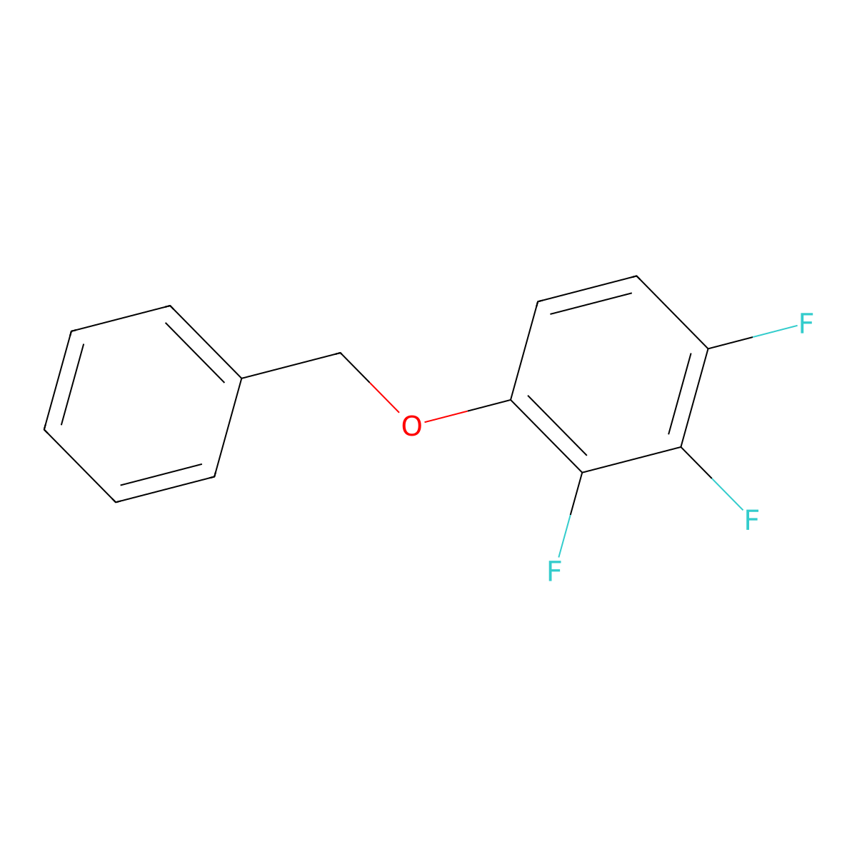 1-(Benzyloxy)-2,3,4-trifluorobenzene molecular structure, CAS 392309-26-1