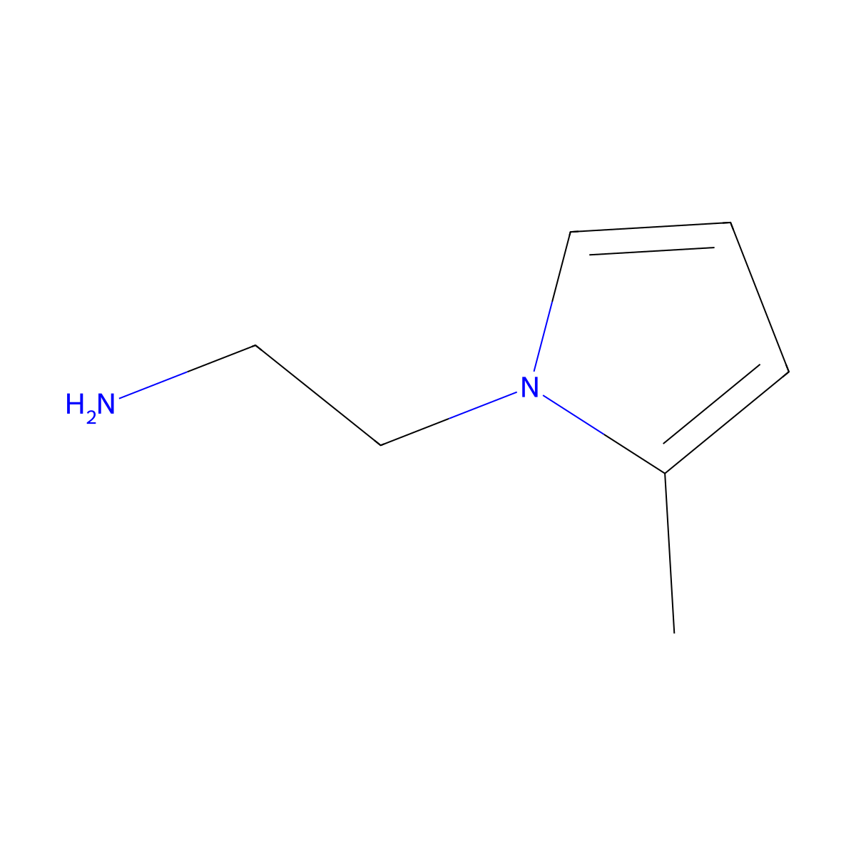 2-(2-Methylpyrrol-1-yl)ethanamine molecular structure, CAS 392312-36-6