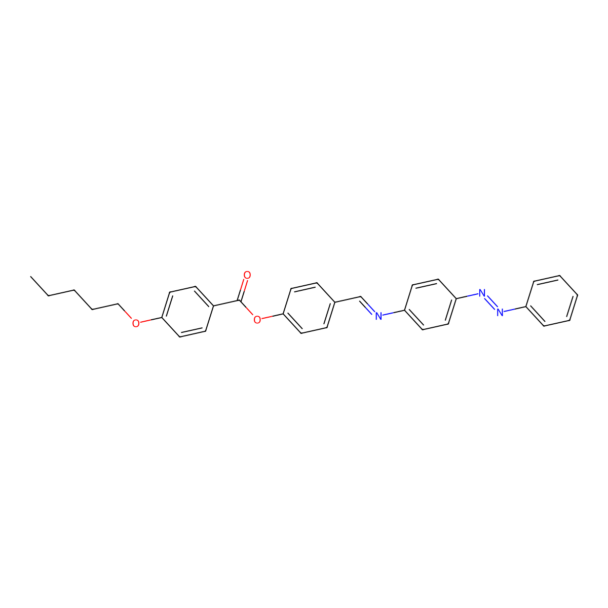 Benzoic acid, 4-(pentyloxy)-, 4-[[[4-(phenylazo)phenyl]imino]methyl]phenyl ester (9CI) molecular structure, CAS 392315-16-1