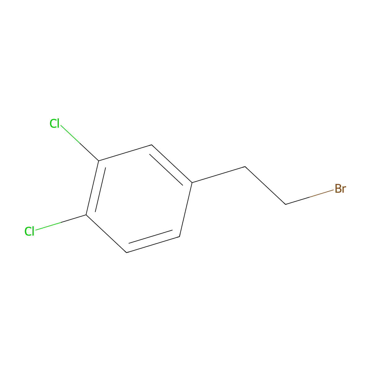 4-(2-Bromoethyl)-1,2-dichlorobenzene molecular structure, CAS 39232-02-5