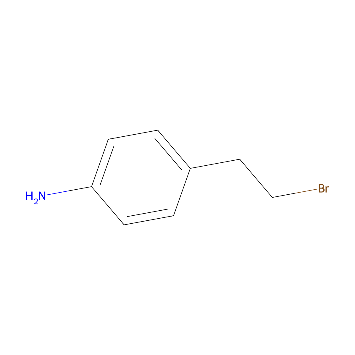 4-(2-Bromoethyl)aniline molecular structure, CAS 39232-03-6