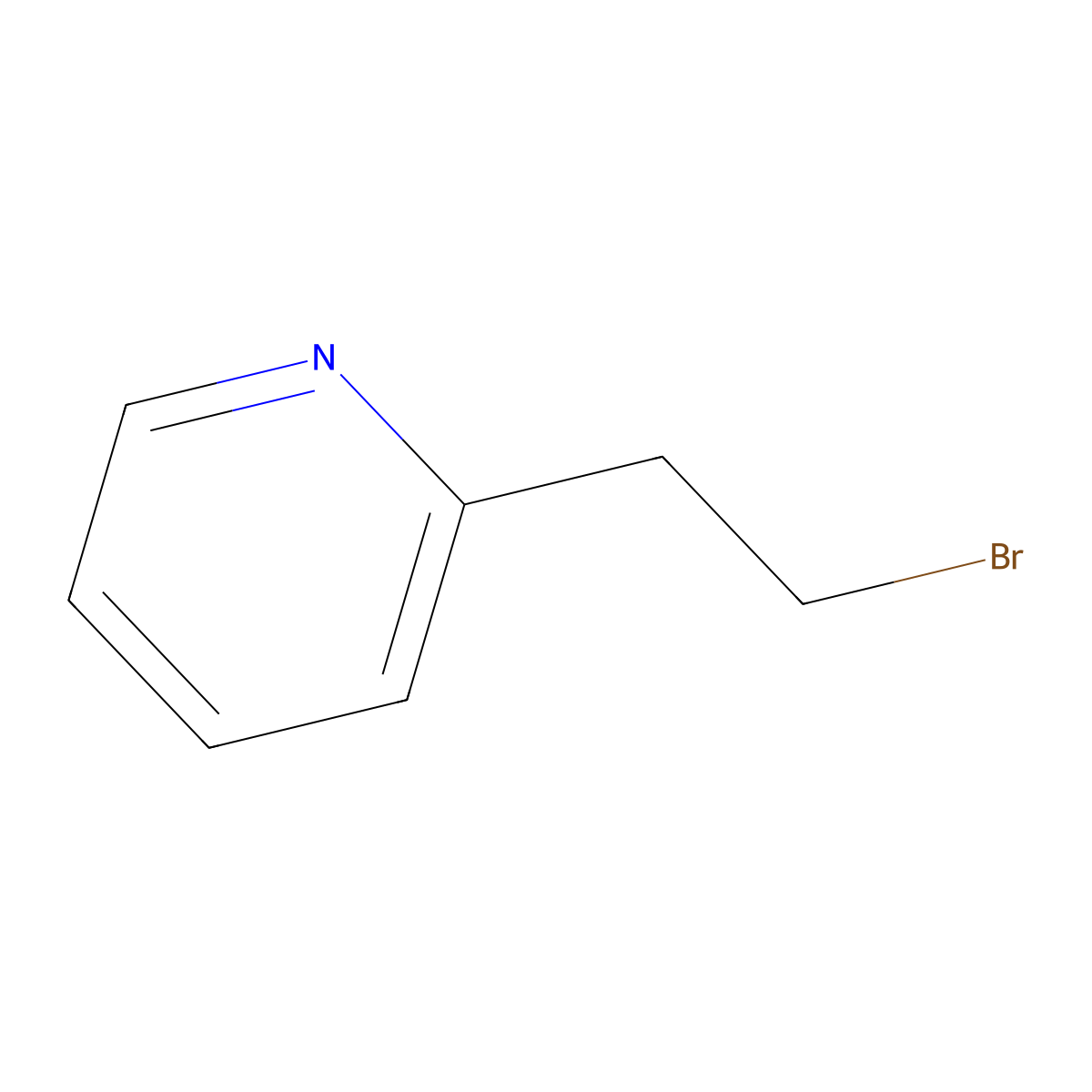 2-(2-Bromoethyl)pyridine molecular structure, CAS 39232-04-7