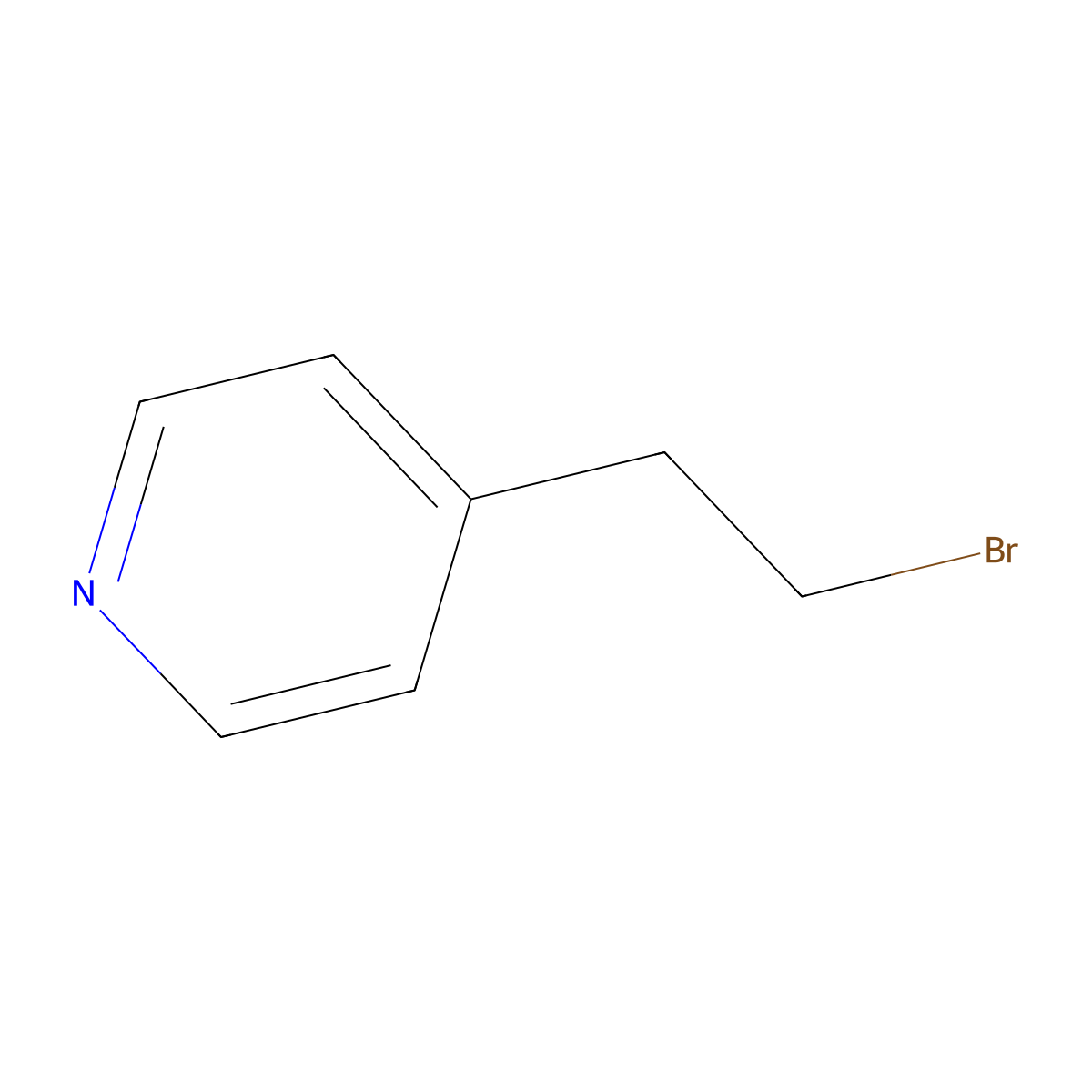 4-(2-Bromoethyl)pyridine molecular structure, CAS 39232-05-8