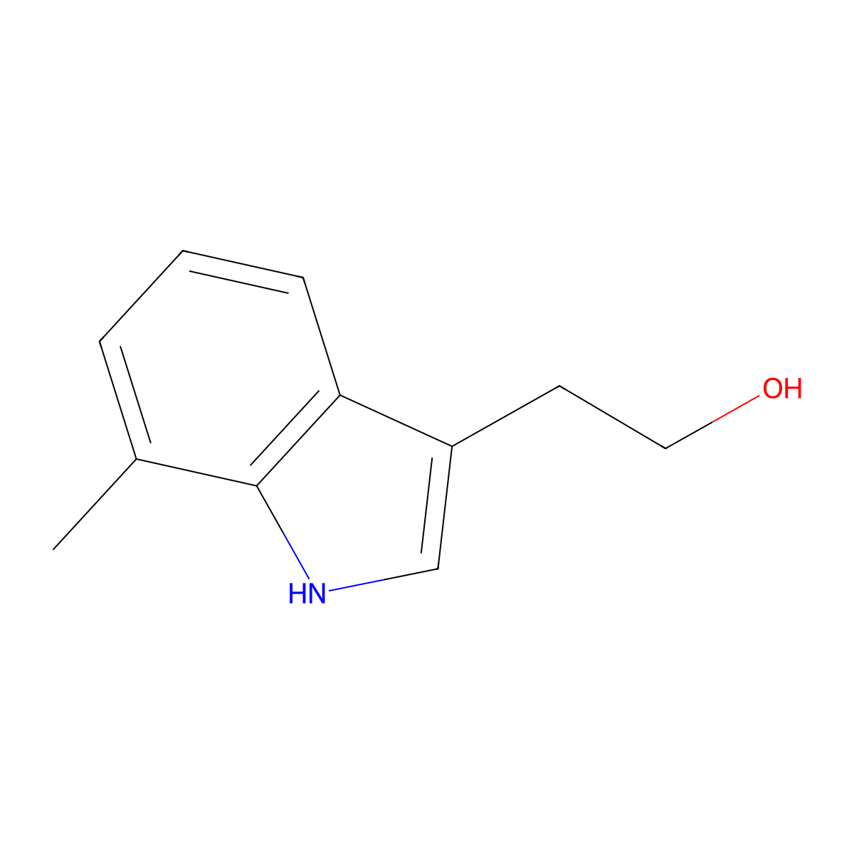 2-(7-Methyl-1H-indol-3-YL)ethanol molecular structure, CAS 39232-85-4