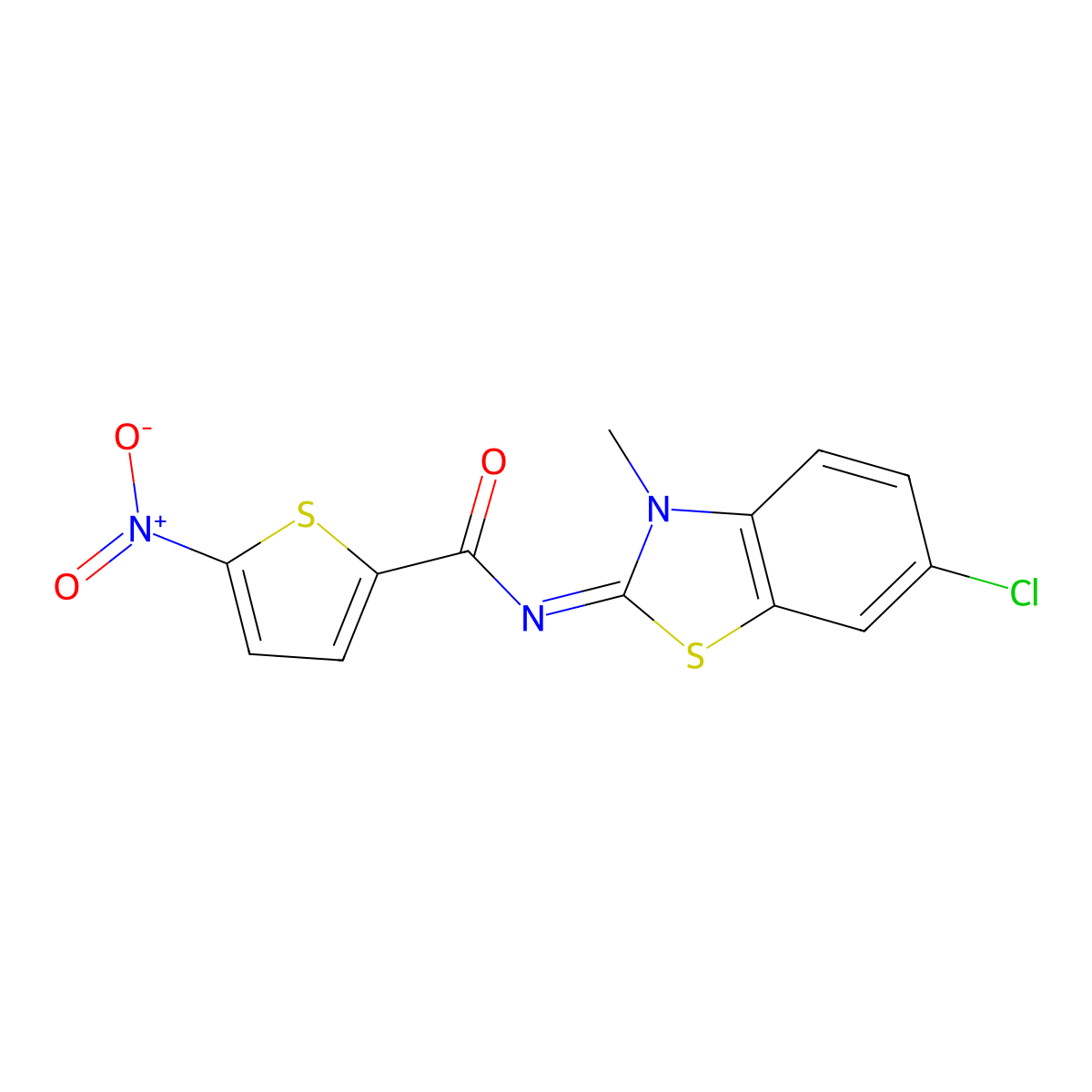 (Z)-N-(6-chloro-3-methylbenzo[d]thiazol-2(3H)-ylidene)-5-nitrothiophene-2-carboxamide molecular structure, CAS 392326-53-3