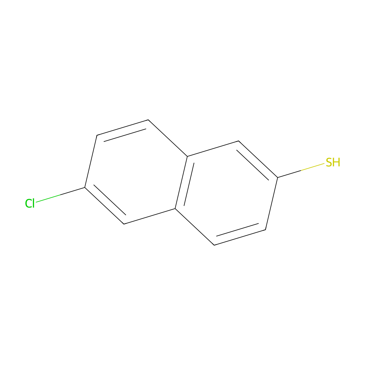6-Chloronaphthalene-2-thiol molecular structure, CAS 392330-26-6