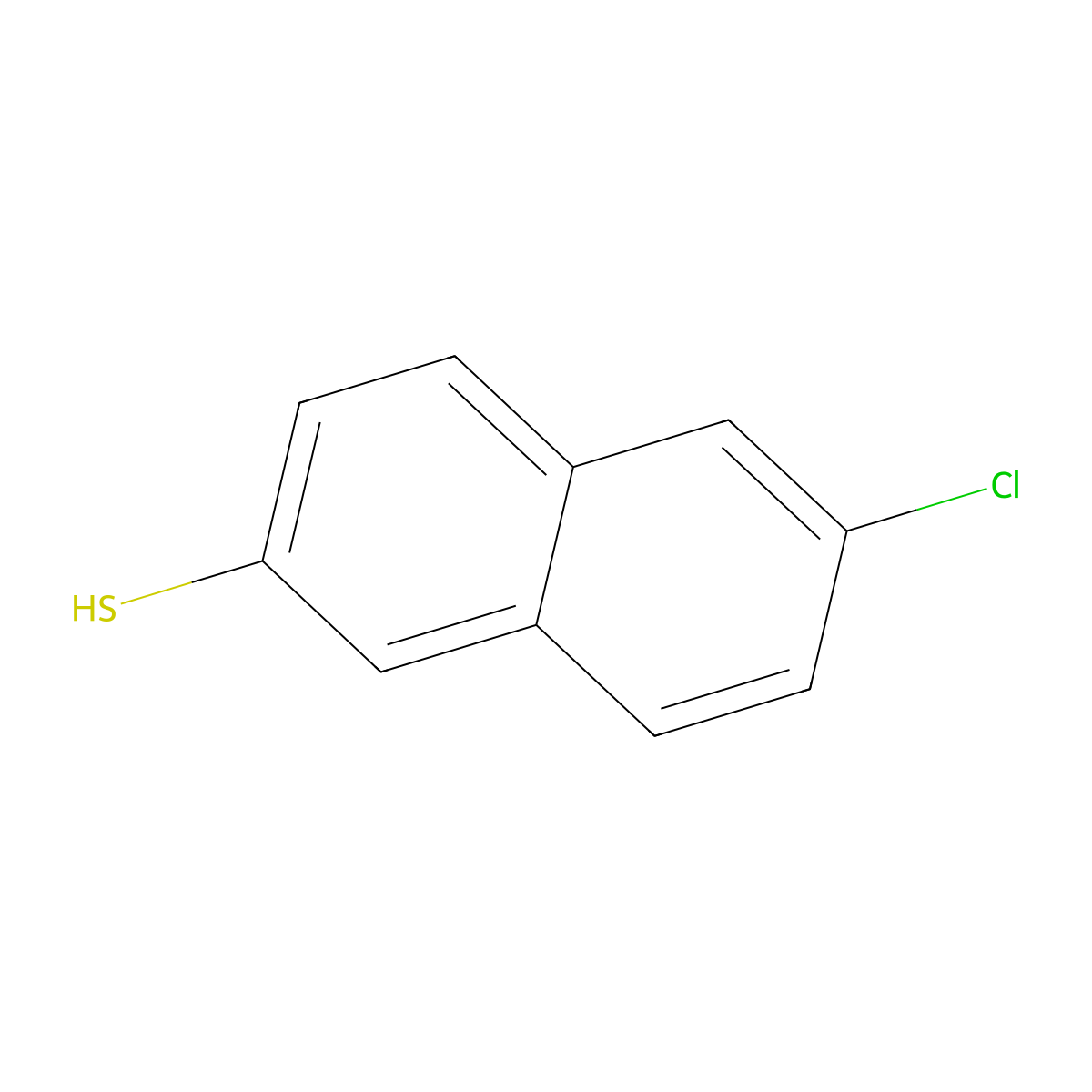 6-Chloronaphthalene-2-thiol molecular structure, CAS 392330-26-6