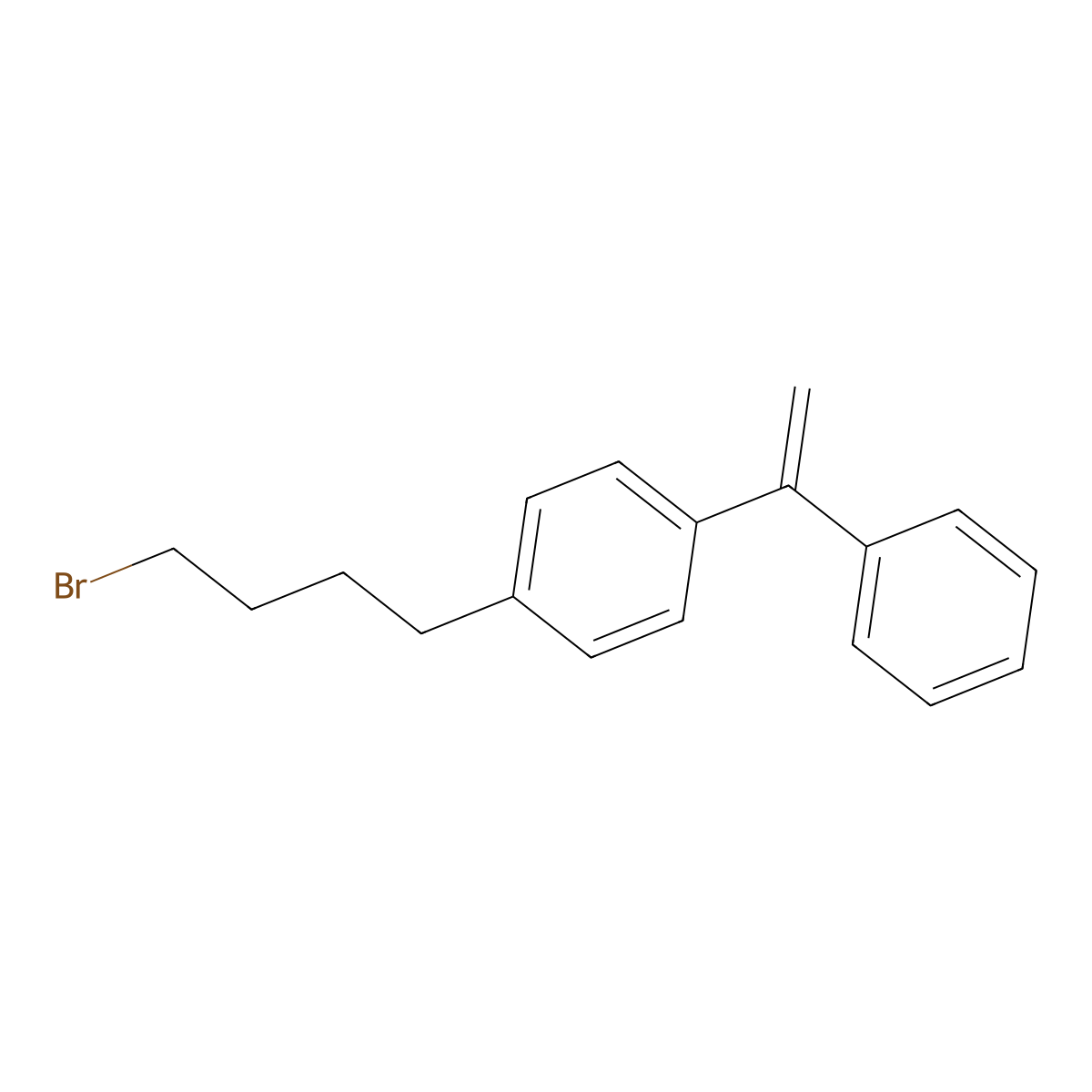 1-(4-Bromobutyl)-4-(1-phenylethenyl)benzene molecular structure, CAS 392333-38-9
