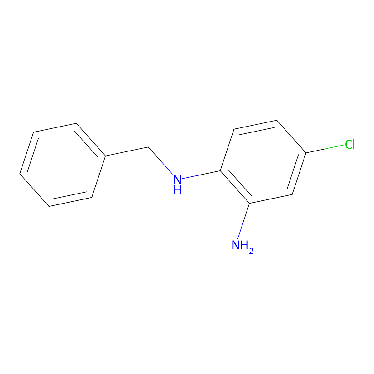 N~1~-Benzyl-4-chlorobenzene-1,2-diamine molecular structure, CAS 39235-92-2