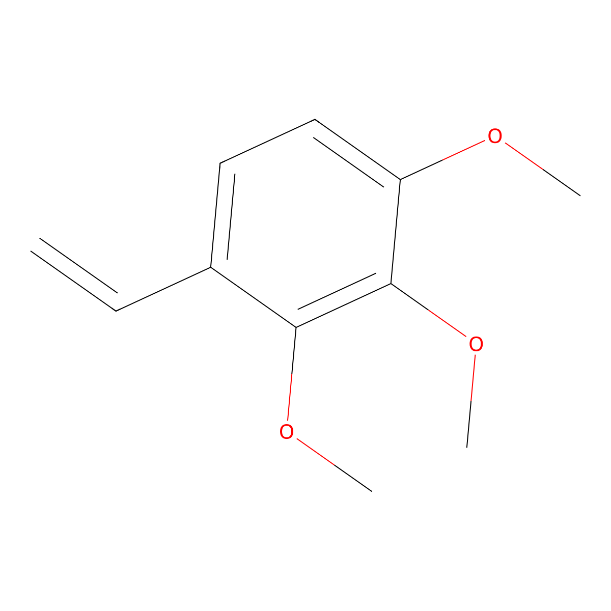 1,2,3-Trimethoxy-4-vinylbenzene molecular structure, CAS 39240-15-8