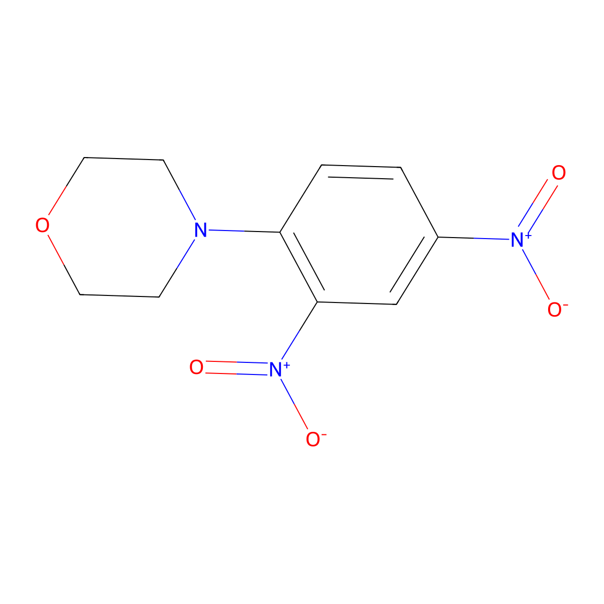 4-(2,4-Dinitrophenyl)morpholine molecular structure, CAS 39242-76-7