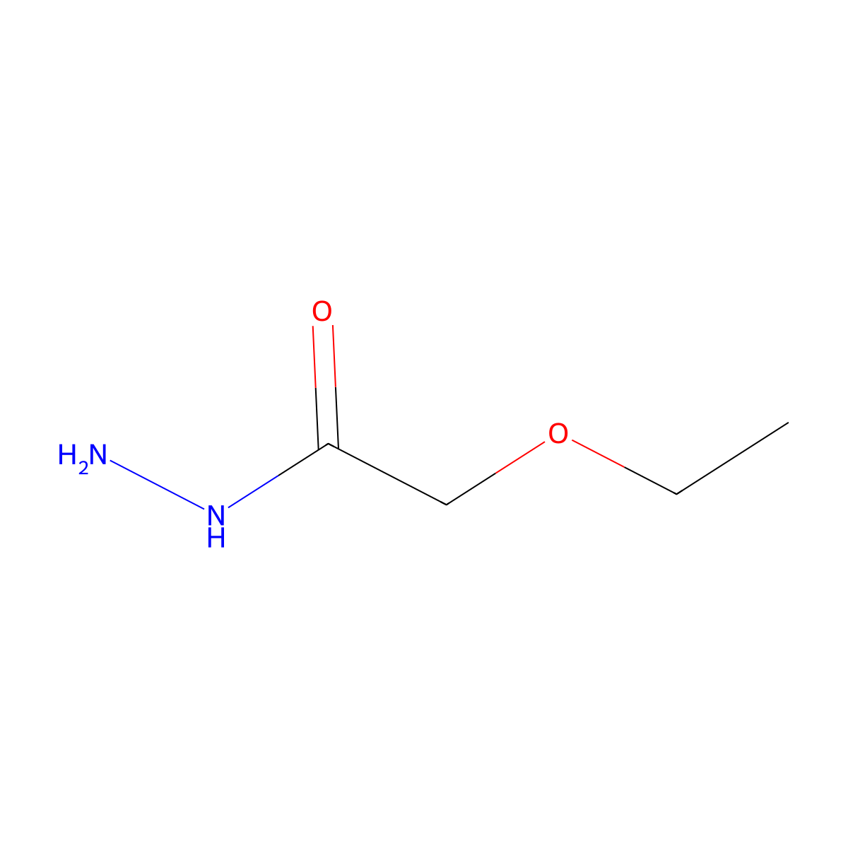 2-Ethoxyacetohydrazide molecular structure, CAS 39242-95-0