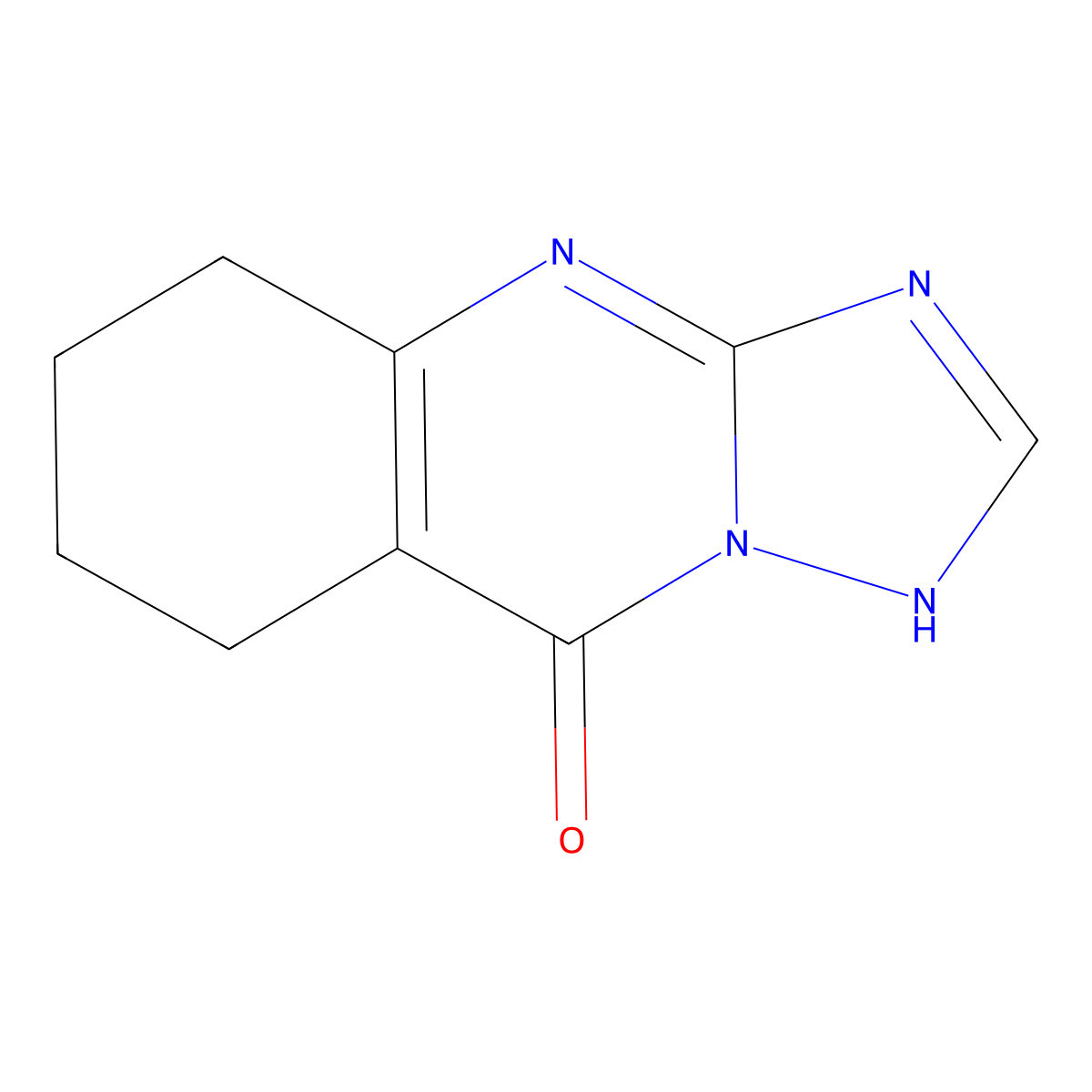 5,6,7,8-Tetrahydro[1,2,4]triazolo[5,1-b]quinazolin-9(4H)-one molecular structure, CAS 39247-61-5