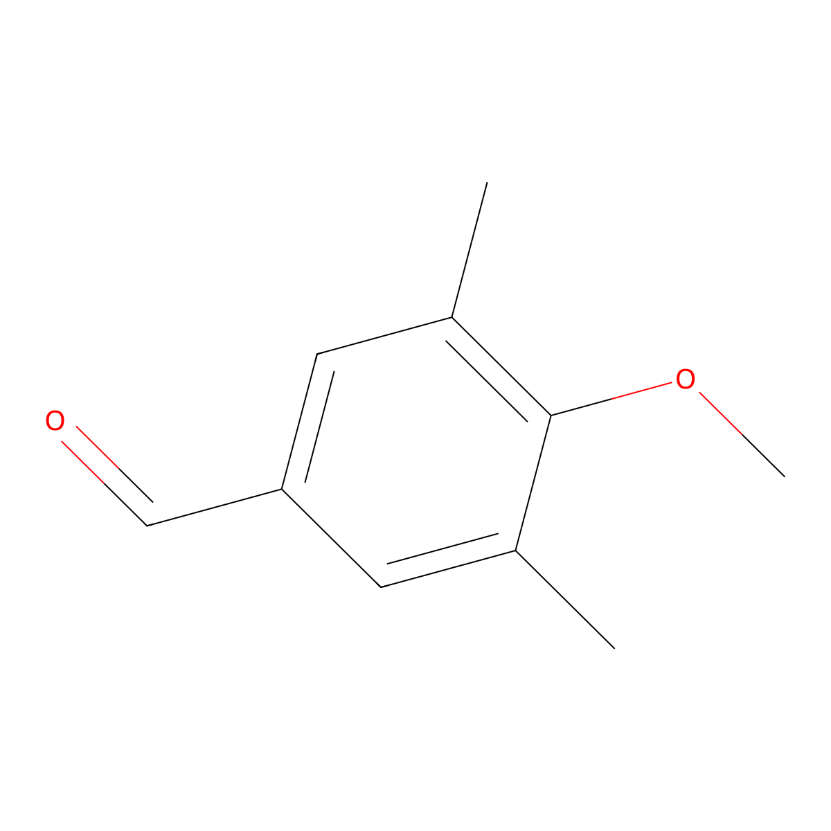 4-Methoxy-3,5-dimethylbenzaldehyde molecular structure, CAS 39250-90-3