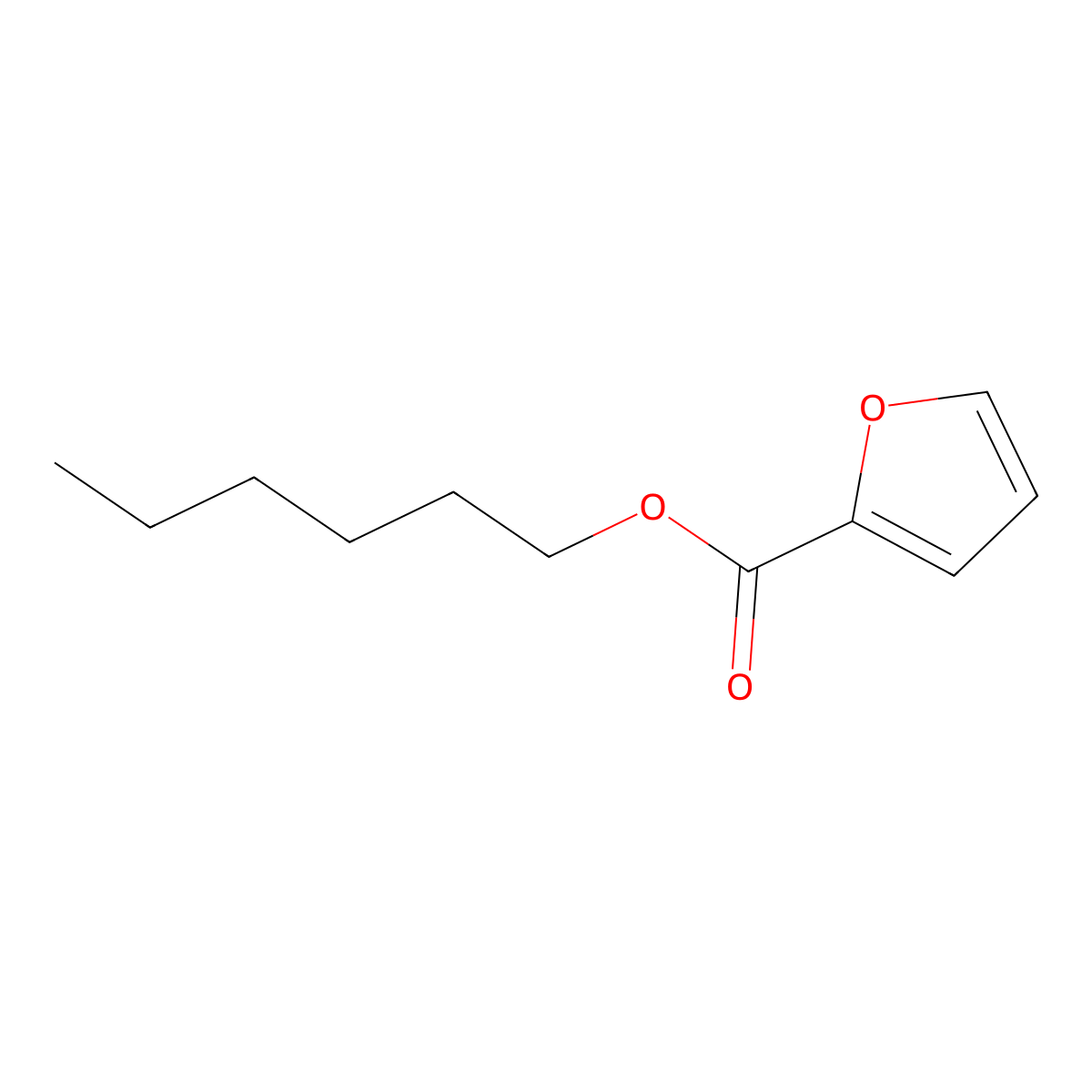 Hexyl 2-furoate molecular structure, CAS 39251-86-0