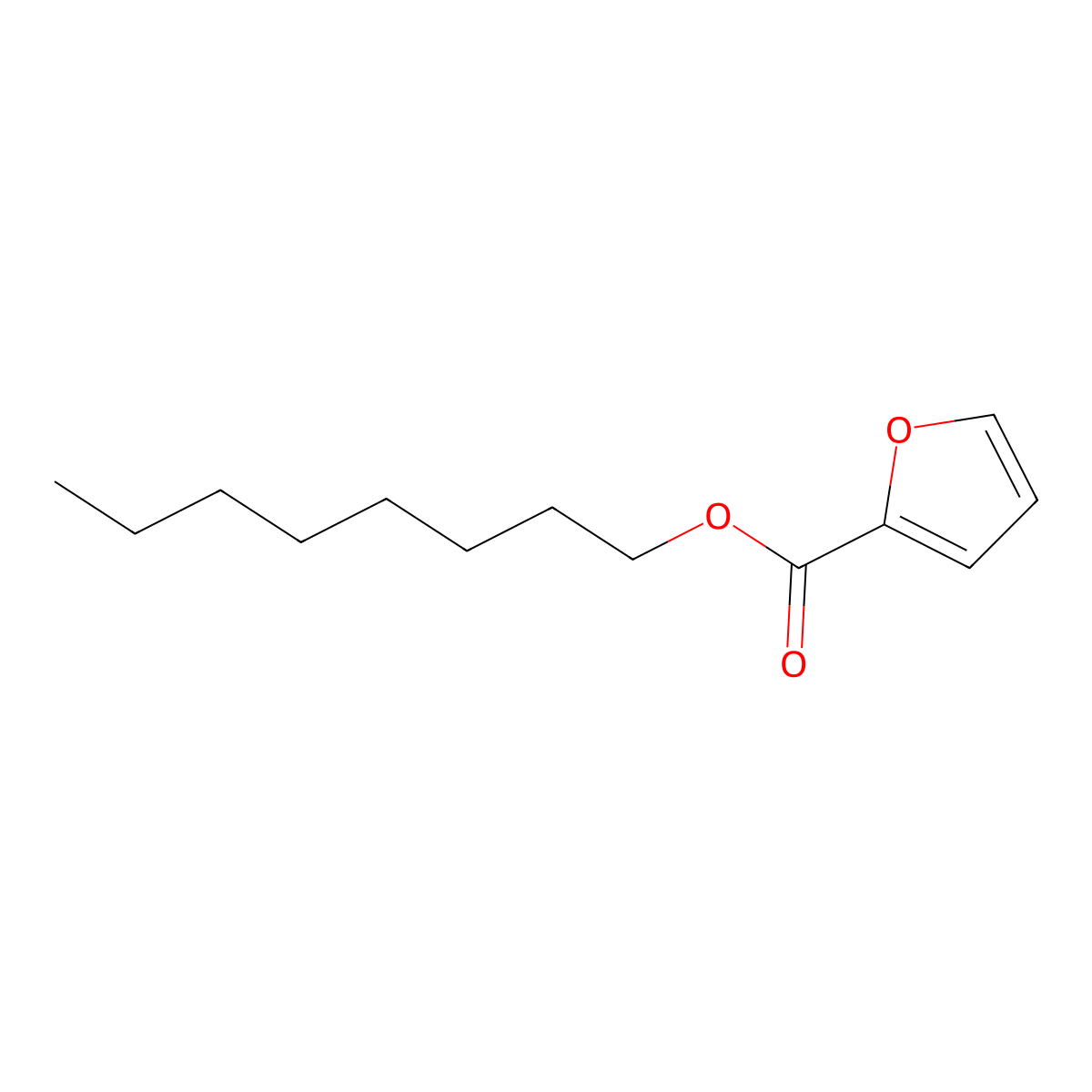 Octyl 2-furoate molecular structure, CAS 39251-88-2
