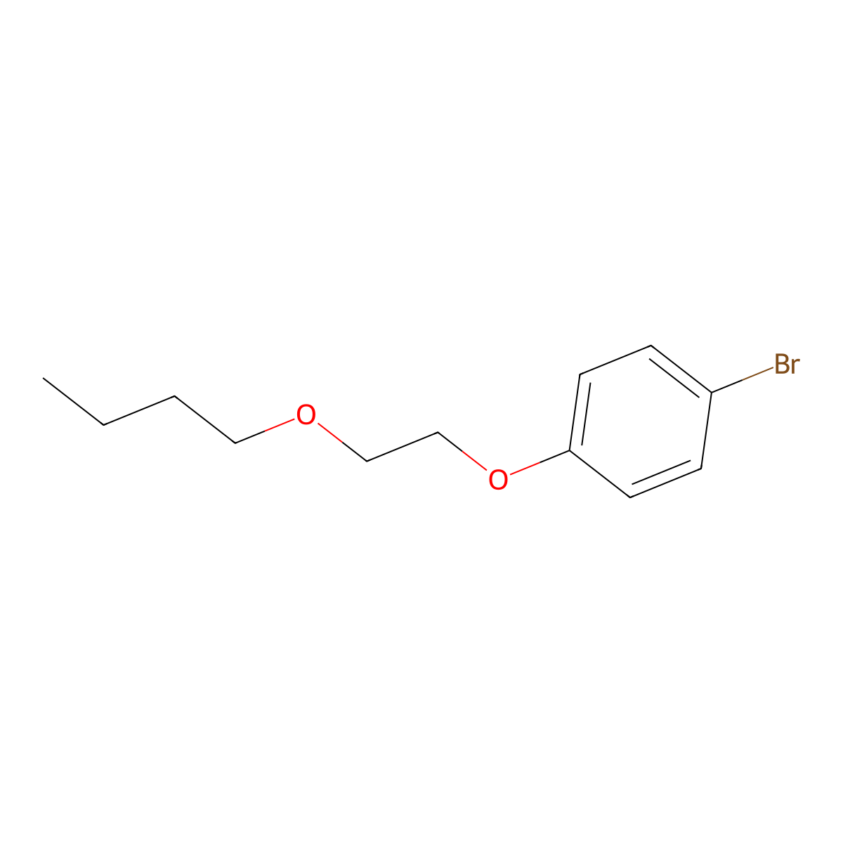 1-Bromo-4-(2-butoxyethoxy)benzene molecular structure, CAS 39255-24-8