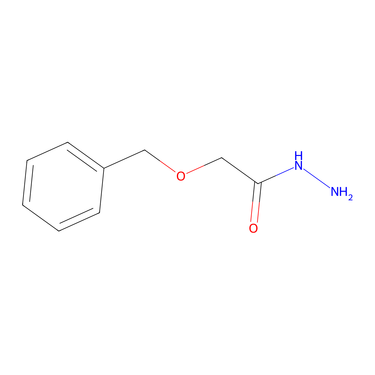 2-(Benzyloxy)acetohydrazide molecular structure, CAS 39256-35-4