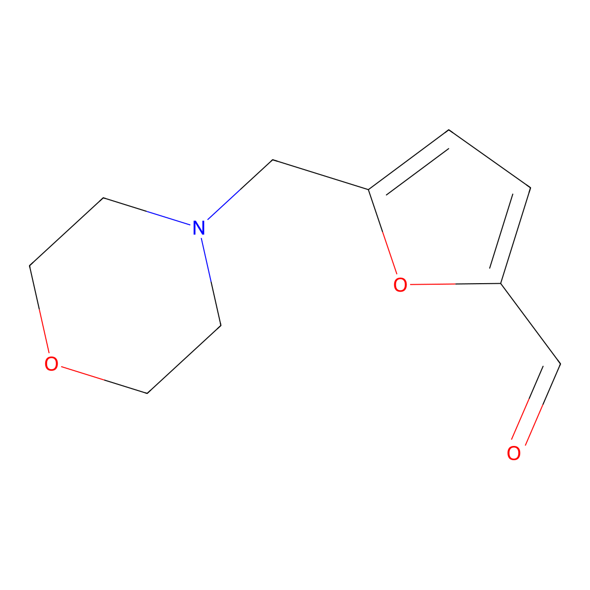 5-(Morpholinomethyl)-2-furaldehyde molecular structure, CAS 392659-97-1