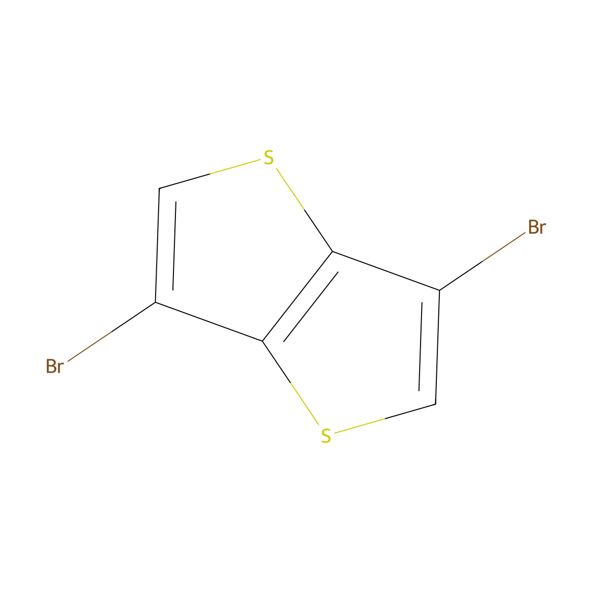 3,6-Dibromothieno(3,2-b)thiophene molecular structure, CAS 392662-65-6