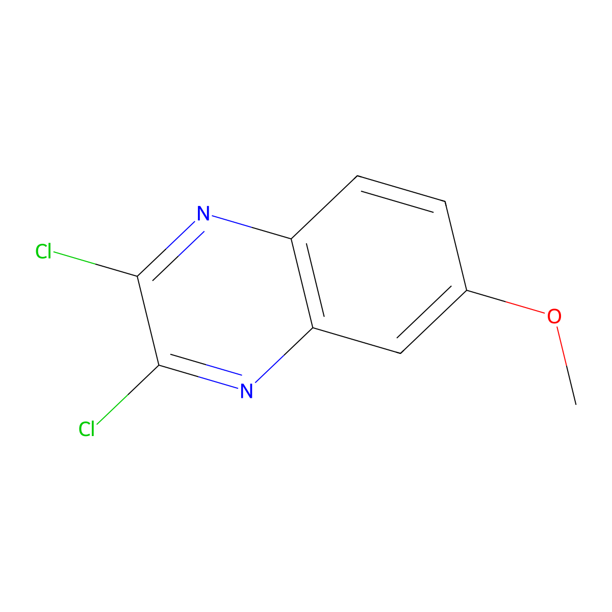 2,3-Dichloro-6-methoxyquinoxaline molecular structure, CAS 39267-04-4