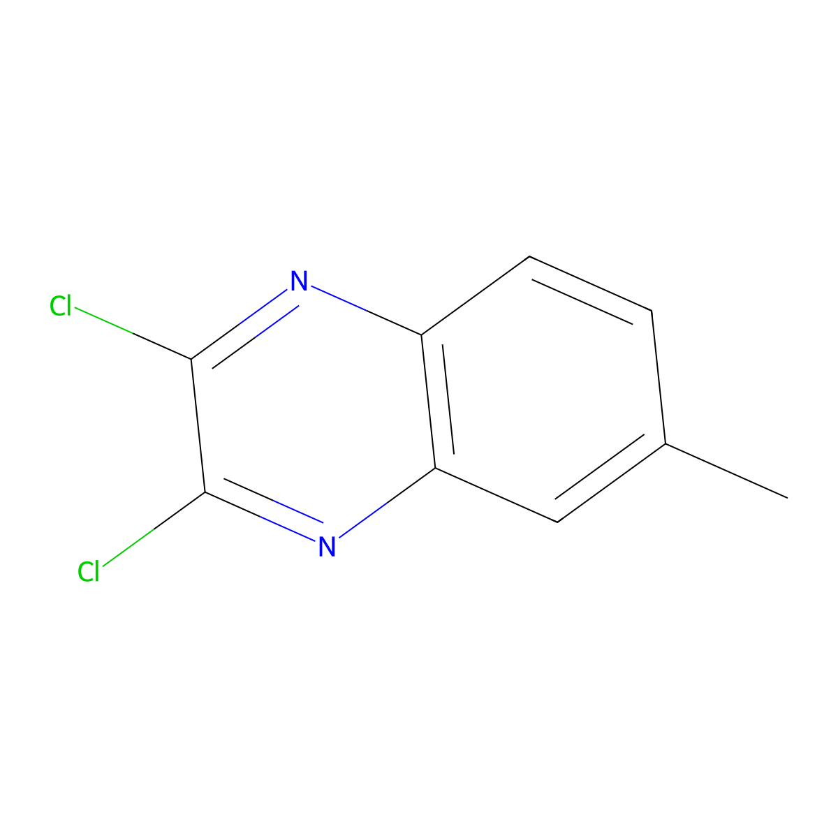 2,3-Dichloro-6-methylquinoxaline molecular structure, CAS 39267-05-5