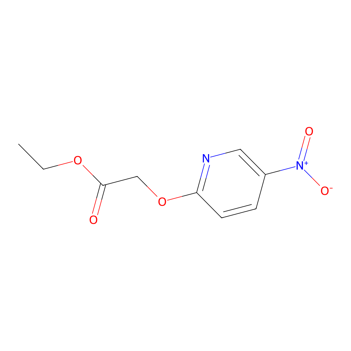 (5-Nitro-pyridin-2-yloxy)-acetic acid ethyl ester molecular structure, CAS 392670-15-4