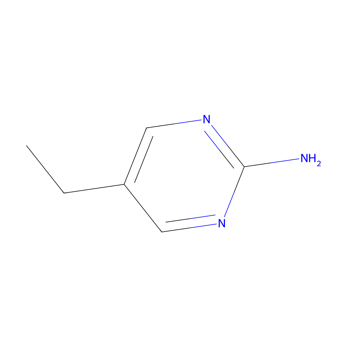 5-Ethylpyrimidin-2-amine molecular structure, CAS 39268-71-8