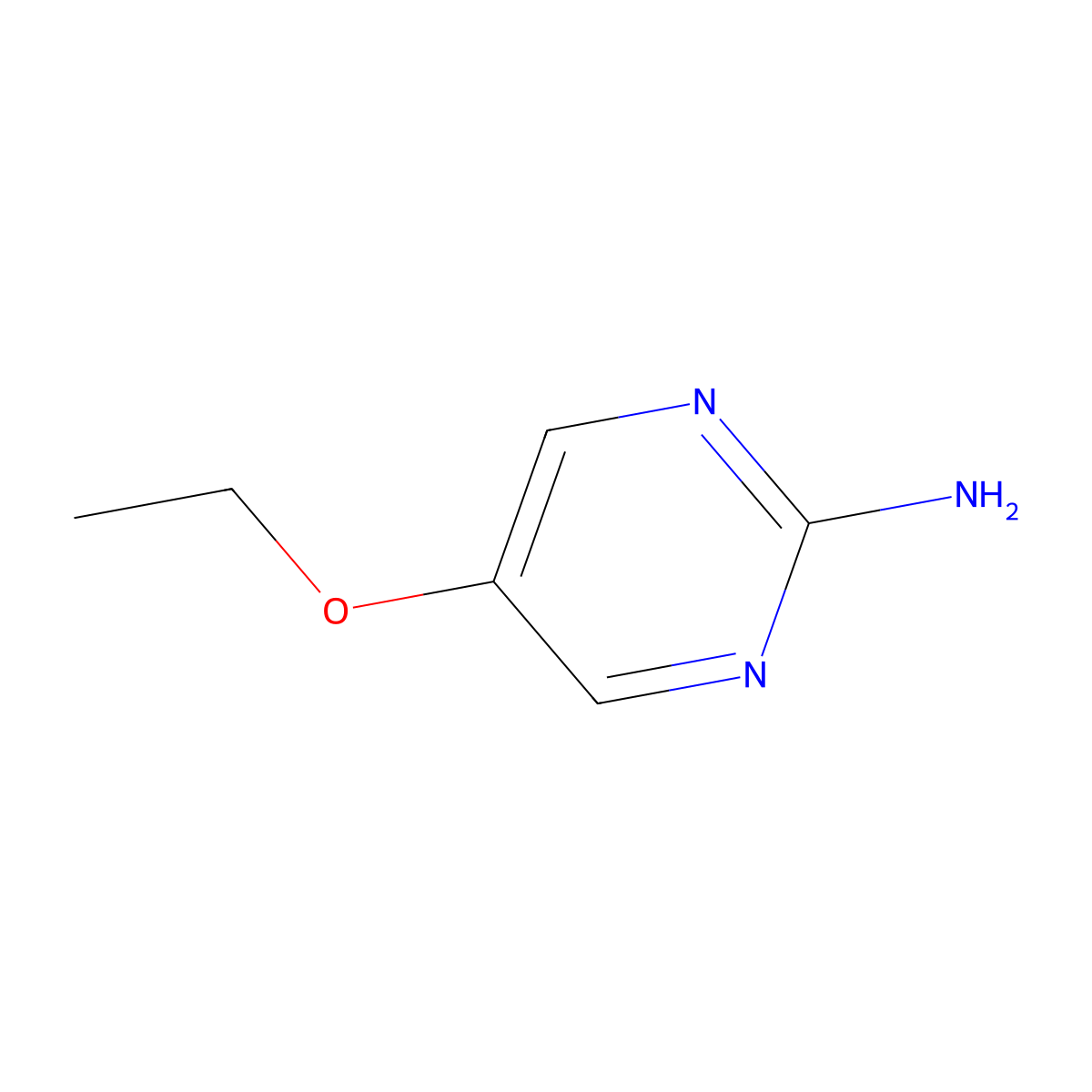5-Ethoxypyrimidin-2-amine molecular structure, CAS 39268-74-1