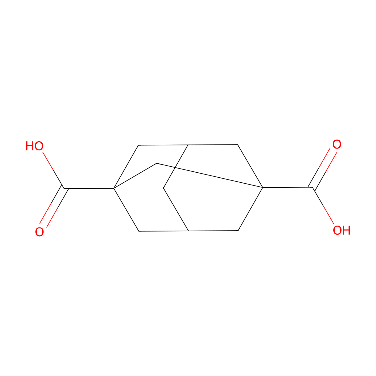 1,3-Adamantanedicarboxylic acid molecular structure, CAS 39269-10-8
