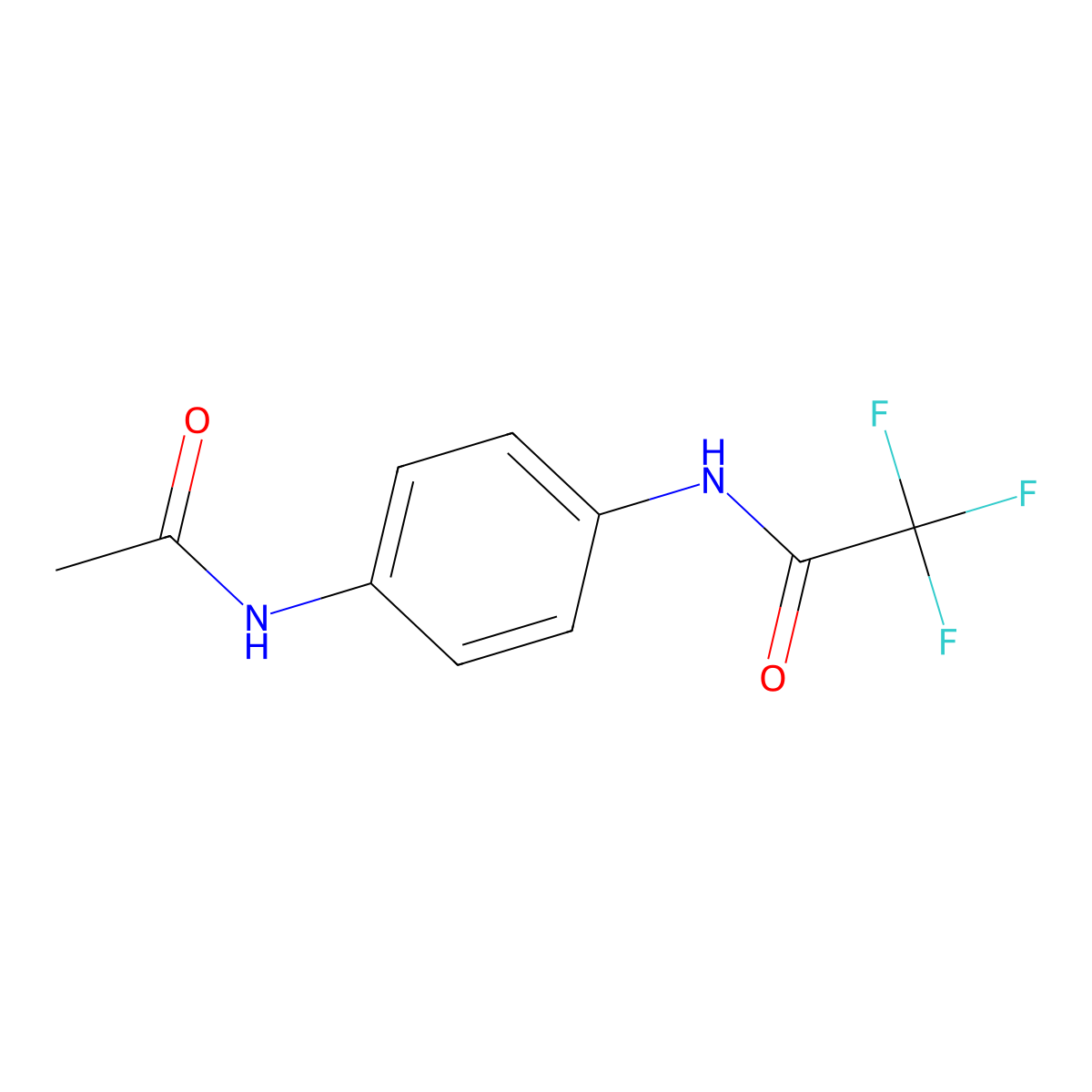 N-[4-(acetylamino)phenyl]-2,2,2-trifluoroacetamide molecular structure, CAS 392695-18-0