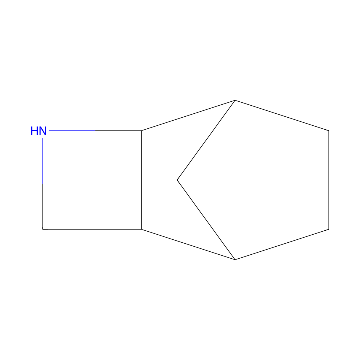 3-Azatricyclo[4.2.1.0,2,5]nonane molecular structure, CAS 3927-46-6