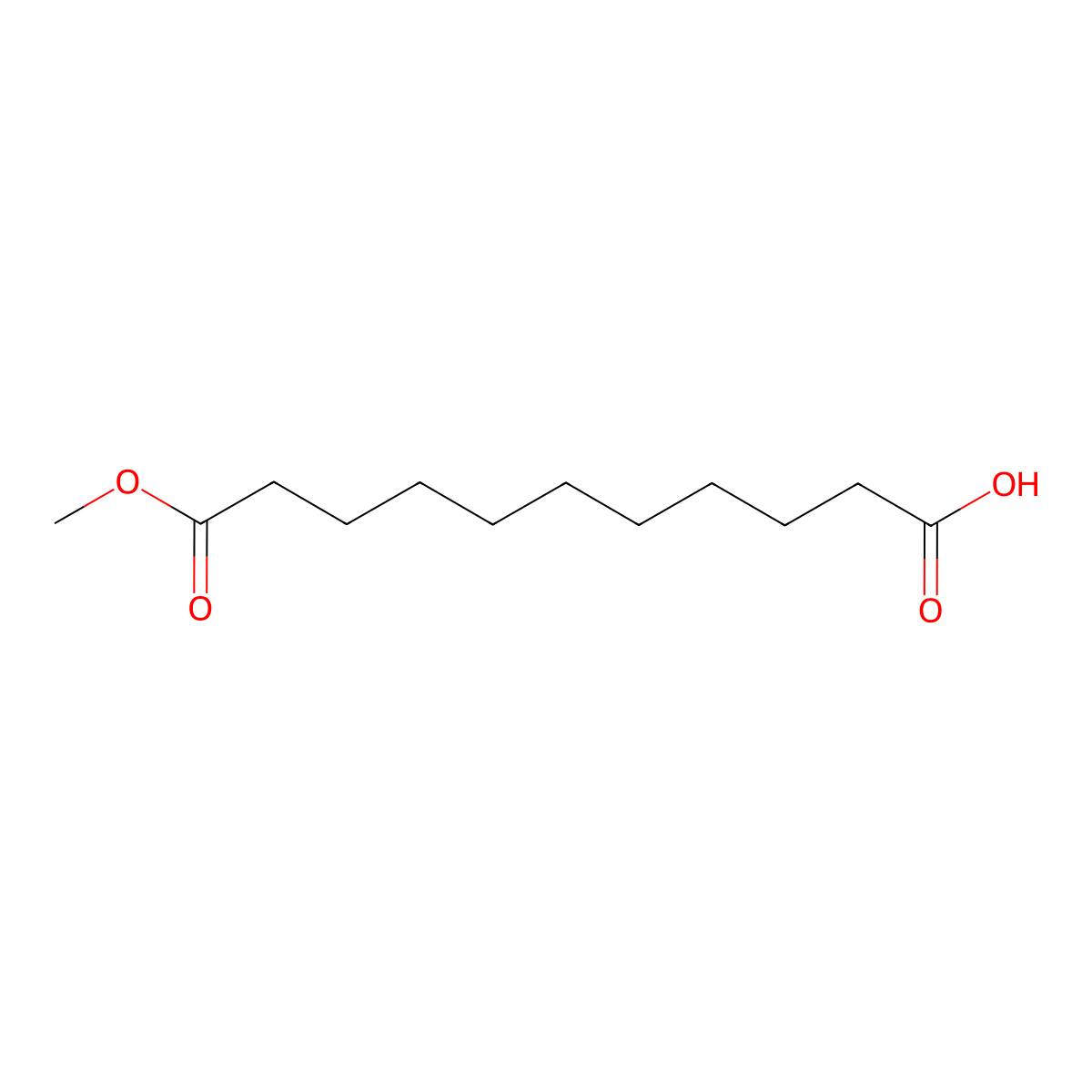11-Methoxy-11-oxoundecanoic acid molecular structure, CAS 3927-60-4
