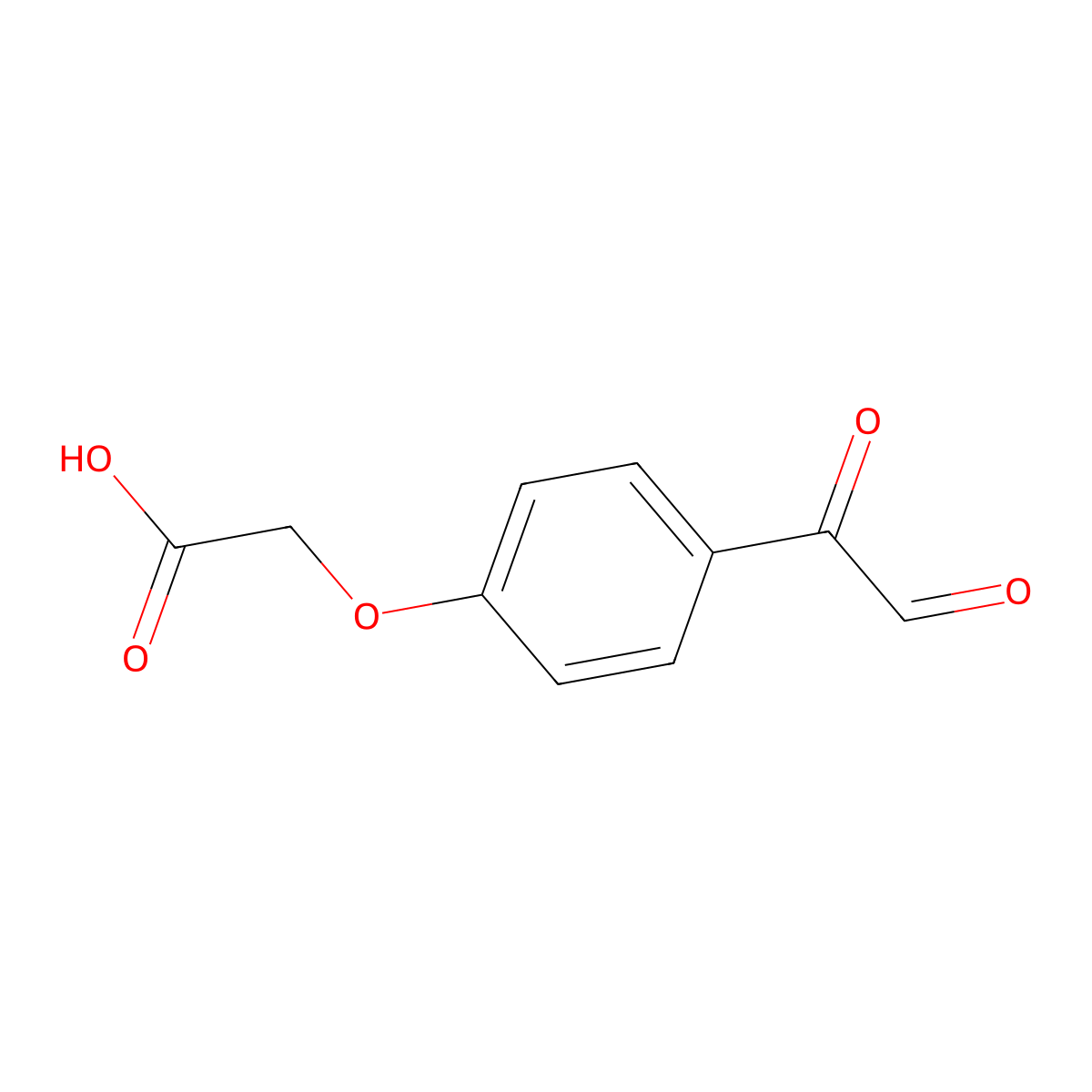 4-(Oxoacetyl)phenoxyacetic acid molecular structure, CAS 39270-55-8
