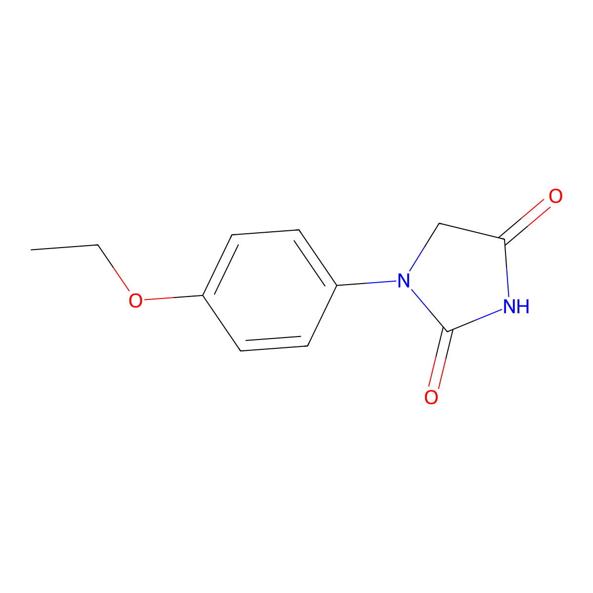 1-(4-Ethoxyphenyl)imidazolidine-2,4-dione molecular structure, CAS 392701-75-6