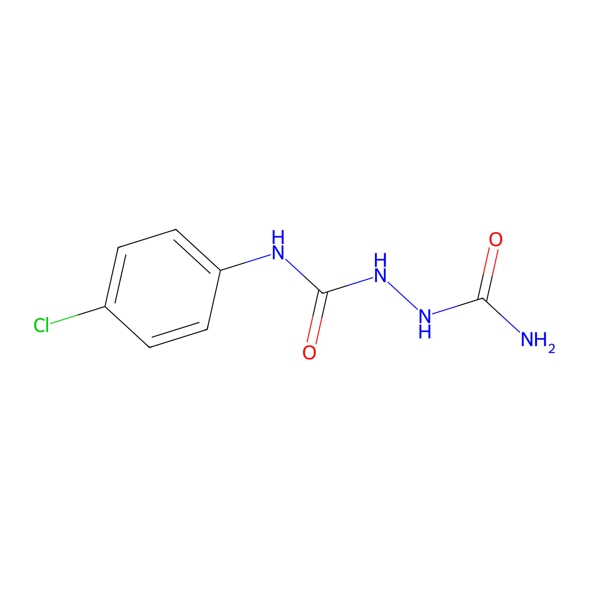 1-(Carbamoylamino)-3-(4-chlorophenyl)urea molecular structure, CAS 392703-91-2